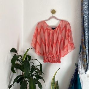 💕💐 BCX Sheer Blouse with cami